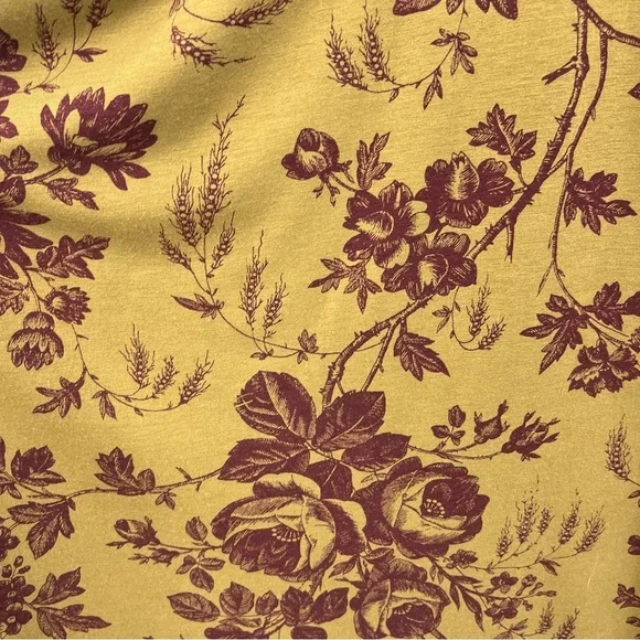 Effie's Heart M Cowl Neck Dress green 0687 brown elbow sleeve medium women - Picture 6 of 11